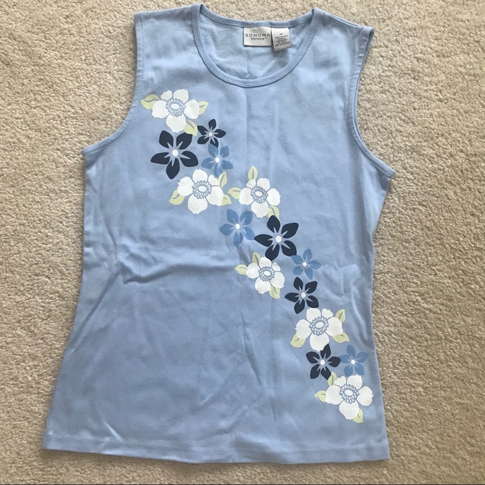 Floral sleeveless top
